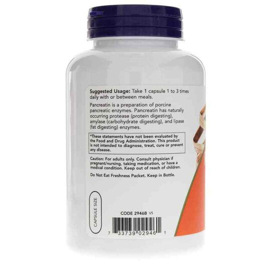 Pancreatin 10X 200 Mg, NOW